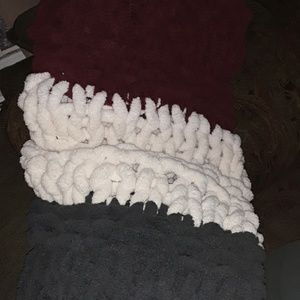 Hand made chunky chenille lapghans, Afghans,